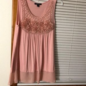 Blush tank top